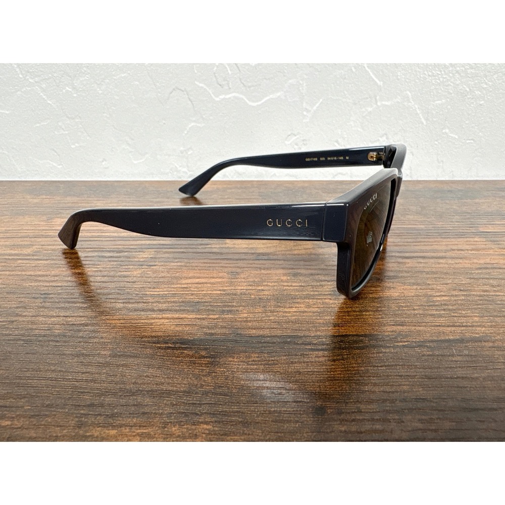 Gucci GG1716S Dark Grey Square Sunglasses Made in Italy 003 54-18-145 - Picture 2 of 8